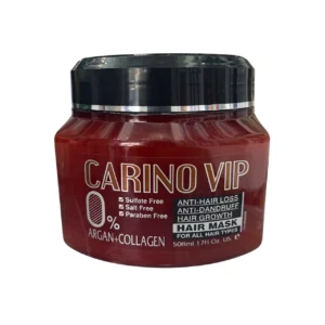 ماسک مو آرگان و کلاژن بدون سولفات CARINO VIP حجم 508 میلی لیتر