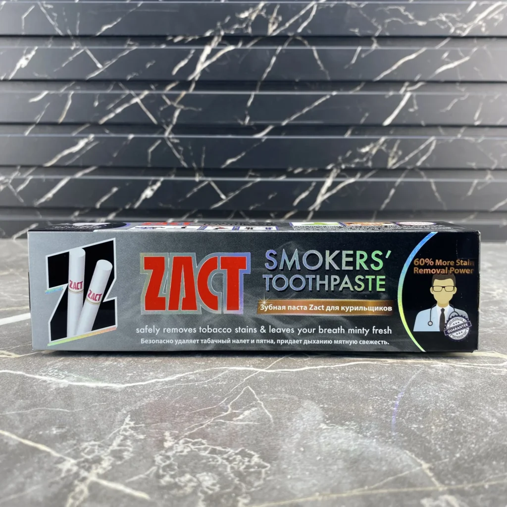 خمیر دندان زاکت ZACT مدل Smokers مخصوص افراد سیگاری حجم 100 گرم